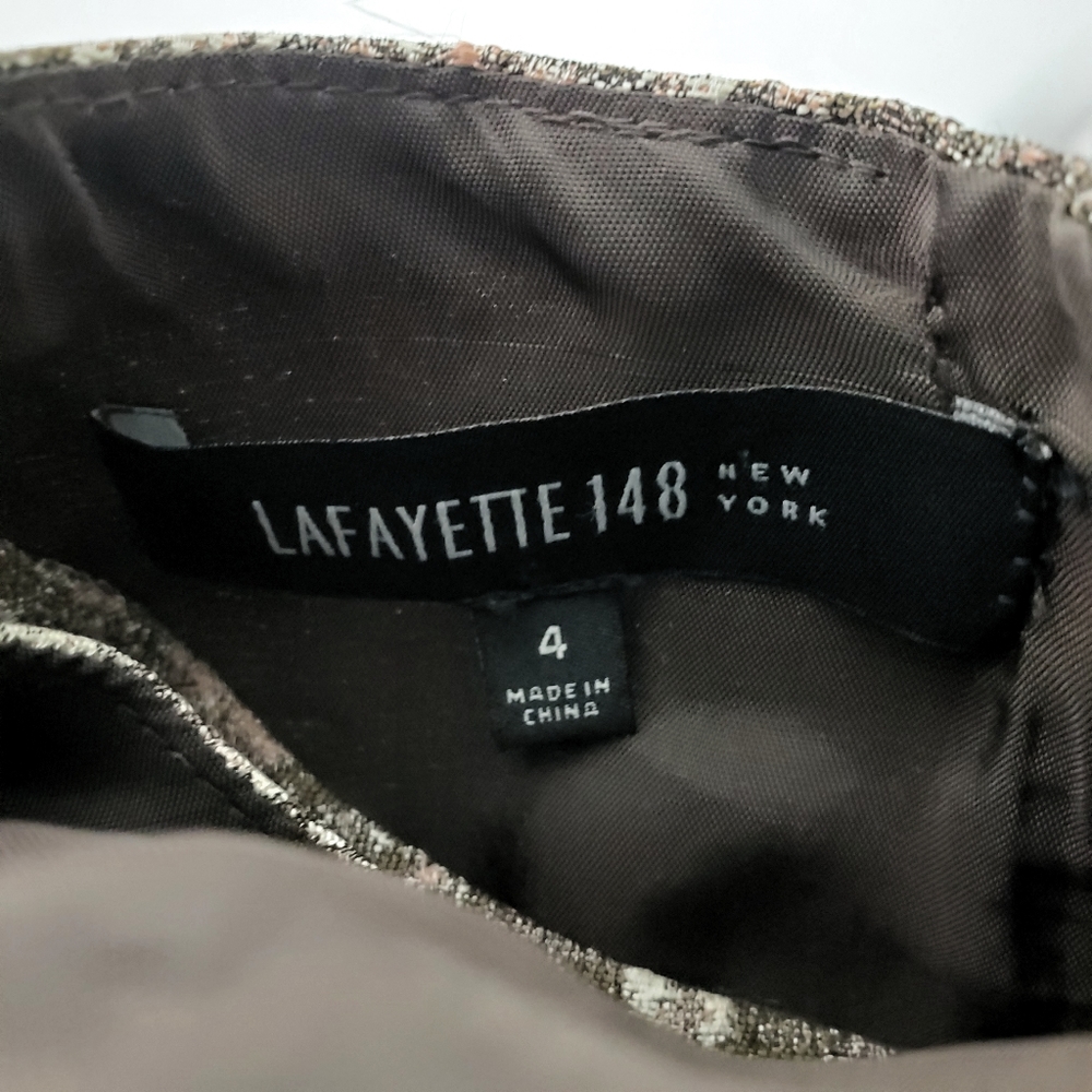 Lafayette 148 Dress Sheath Jacquard Designer Luxury Career Office Sophisticated - Picture 9 of 9
